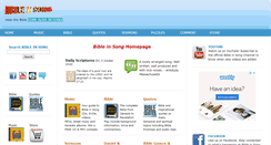 Desktop Screenshot of bibleinsong.com