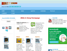Tablet Screenshot of bibleinsong.com
